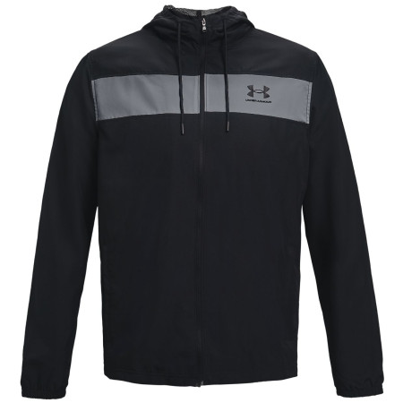 Herren Windjacke Under Armour Sportstyle Windbreaker schwarz/grau Black//Black