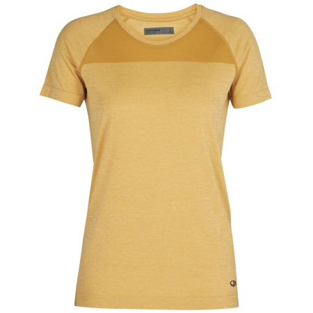 Damen-T-Shirt Icebreaker W Motion Seamless SS Crewe gelb SafflerHeather