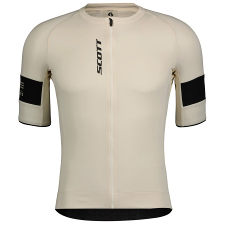 Herren Radtrikot Scott Jersey M's Endurance Pro SS beige cotton white/black