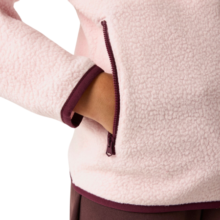 Kinder-Funktions-Sweatshirt Regatta Junior Frankie Warm Fleece Pink Haze/Fig
