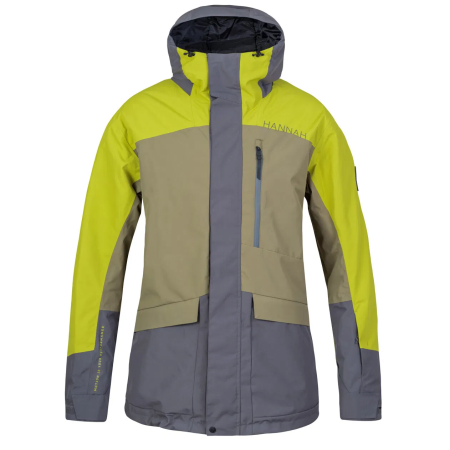 Herren Skijacke Hannah Garow Fd grün burnt olive/citronelle
