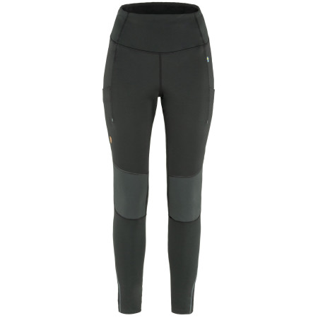 Damen-Leggings Fjällräven Abisko Värm schwarz Black-Iron Grey