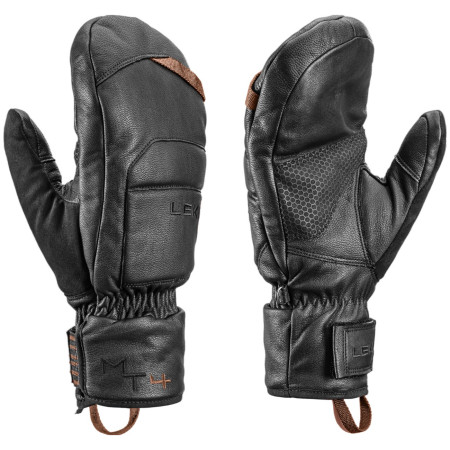 Skihandschuh Leki Montera Prime Mitt schwarz/braun black-dark brown