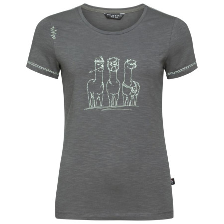 Damen-T-Shirt Chillaz Gandia Alpaca Gang dunkelgrau titan