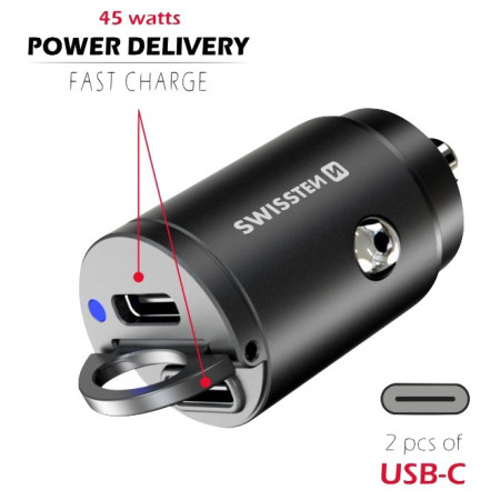 Auto-Adapter Swissten Car Charger 45W