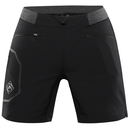 Damenshorts Alpine Pro Zamba schwarz/weiß black