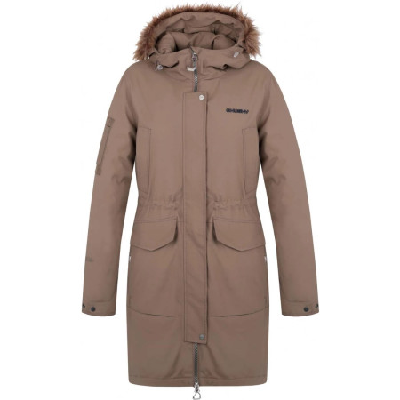 Damen-Wintermantel Husky Nelidas L grau mocha