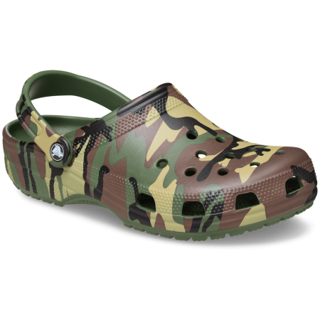 Pantoffeln Crocs Classic Camouflage Clog grün Army Green/Multi