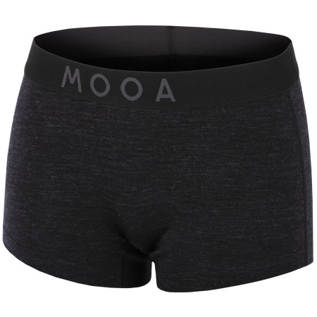 Damen-Boxershorts MOOA MerinoSilk 160 schwarz black melange