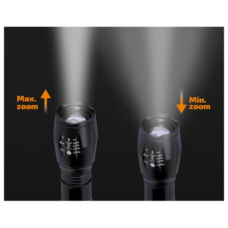 Aufladbare Taschenlampe Solight LED Rechargeable Torch