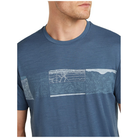 Herren-T-Shirt Icebreaker Men Merino 150 Tech Lite SS Tee Elevation Line