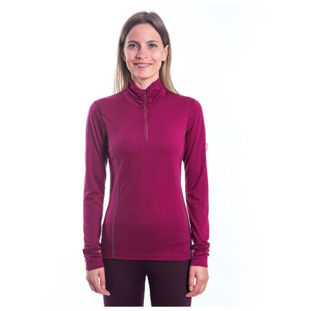 Damen-Funktionsshirt Sensor Merino Active Stehkragen, Reißverschluss