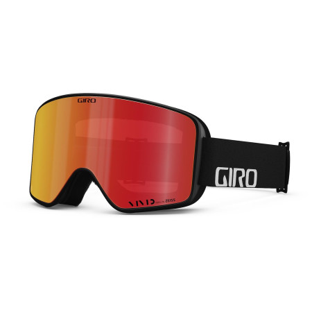 Skibrille Giro Method Black Wordmark schwarz VividEmber/VividInfrared
