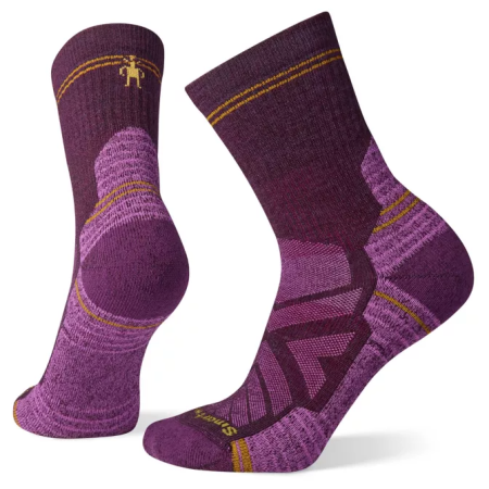 Damensocken Smartwool Hike Light Cushion Mid Crew Socks lila Bordeaux