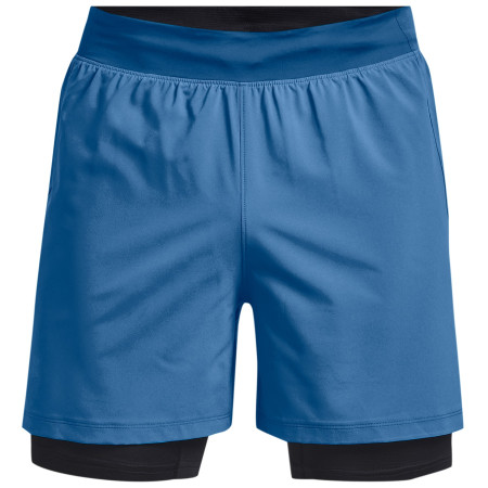 Herrenshorts Under Armour Iso-Chill Run 2N1 Short blau Cruise Blue / Black / Cruise Blue