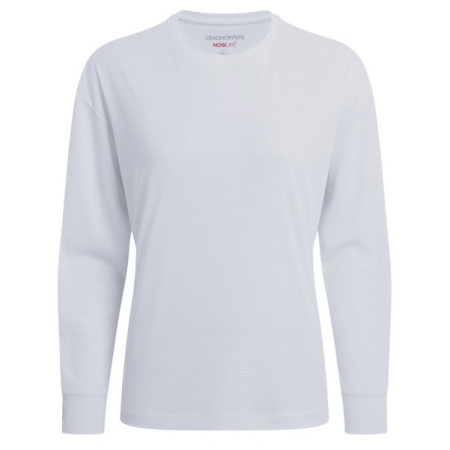 Damen-T-Shirt Craghoppers NosiLife SolarShield+ Long Sleeved T-Shirt weiß White