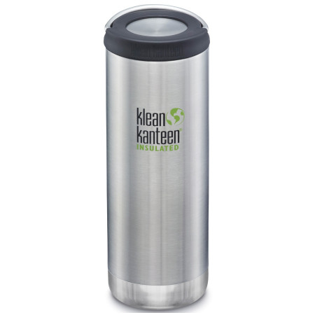 Thermoflasche Klean Kanteen TK Wide loop 16 oz silber BrushedStainless