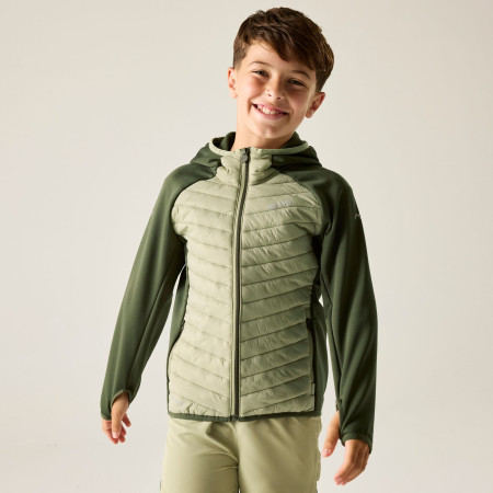 Kinderjacke Regatta Junior Andreson Hybrid DkKhaki/LtSg