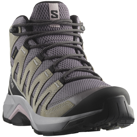 Damen Wanderschuhe Salomon X-Adventure Recon Mid Gore-Tex grau Excalibur / Gull / Nirvana