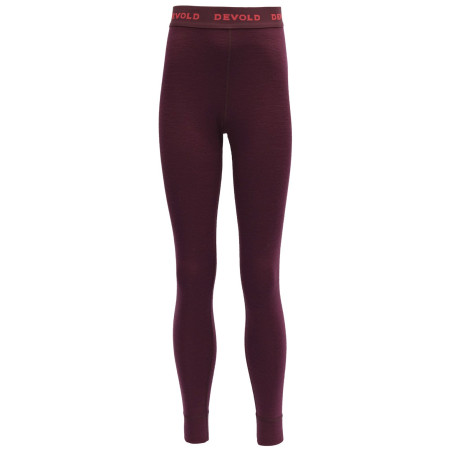 Kinder-Funktionsunterwäsche Devold Duo Active Junior Long Johns rubinfarbe Port