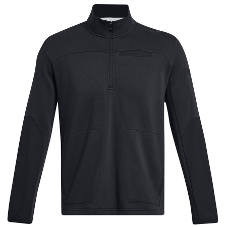 Herren-Rollkragenpullover Under Armour Tac Rival Job Fleece schwarz Black / Black / Black