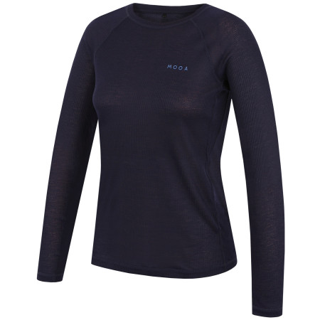 Damen-T-Shirt MOOA Singlebase Active Long blau Navy