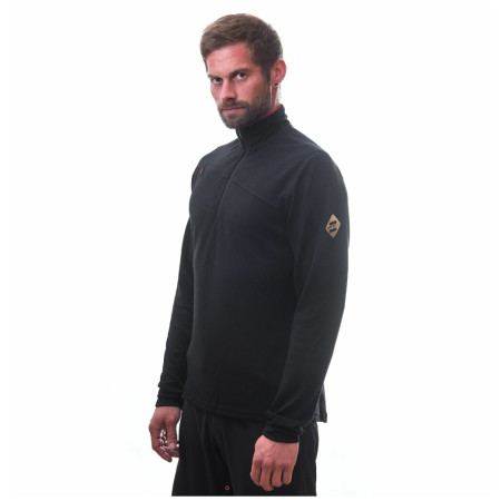 Herren-Sweatshirt Sensor Merino Upper kurzer Reißverschluss
