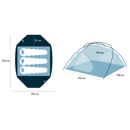 Ultraleichtes Zelt Warg Alp 3