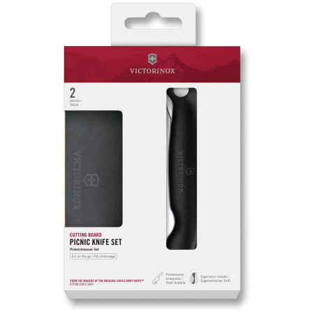 Picknick-Set Victorinox Picnic knife set schwarz black