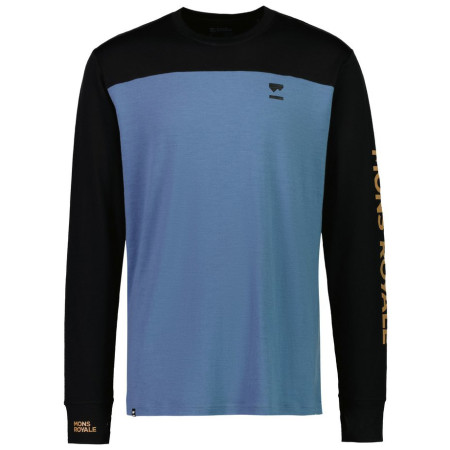 Herren-Funktionsshirt Mons Royale Yotei LS blau/schwarz Black / Blue Slate