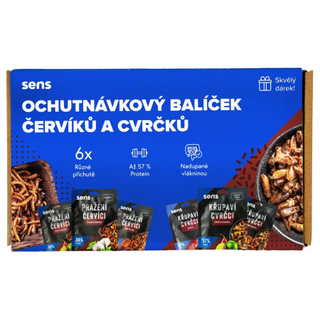 Essbare Grillen Sens Probierpaket 6x Grillen und Würmer