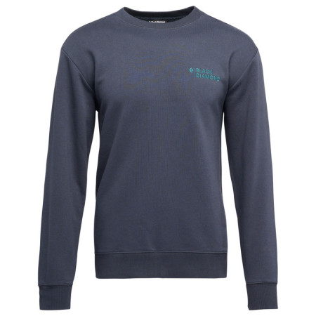 Herren-Sweatshirt Black Diamond M Mini Stacked Crewneck grau Charcoal (0038)