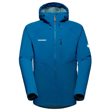 Herren Softshell-Jacke Mammut Ultimate Comfort SO Hooded Jacket Men dunkelblau Deep Ice