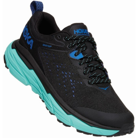 Damen Laufschuhe Hoka Challenger Atr 6 Gtx schwarz/türkis Black/Cascade