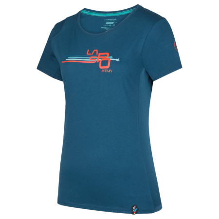 Damen-T-Shirt La Sportiva Stripe Cube T-Shirt W blau Storm Blue