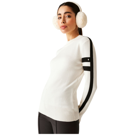 Damen-Sweatshirt Dare 2b Diamant Midlayer weiß/schwarz Egret/Black