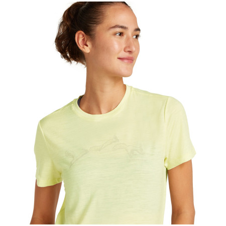Damen-T-Shirt Icebreaker W Mer 150 Tech Lite SS Tee Airbourne Squ