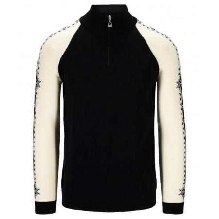 Herrenpullover Dale of Norway Geilo Masc Sweater schwarz/weiß Black Offwhite