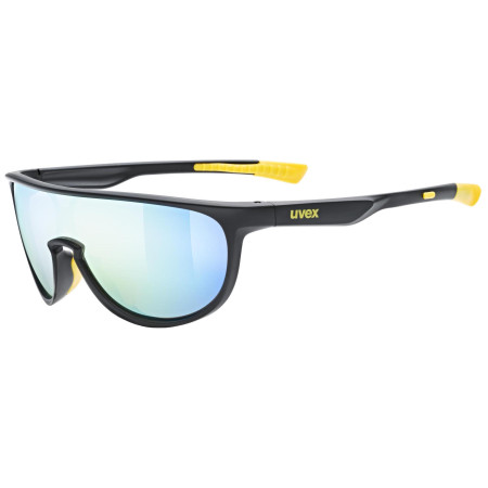 Kinder-Sonnenbrille Uvex Sportstyle 515 schwarz/gelb Black Matt/Mirror Yellow