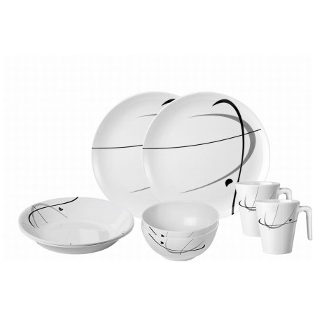 Geschirrset Brunner Set tête-à-tête Serenade 8 pcs weiß