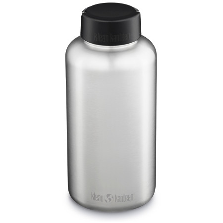 Edelstahlflasche Klean Kanteen Wide w/Wide Loop Cap - brushed stainless 1900 ml silber silver