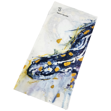 Multifunktionstuch High Tail Designs Hiking Gaiter Spotted Salamander weiß/blau Spotted Salamander