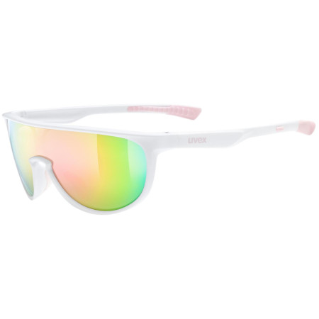 Kinder-Sonnenbrille Uvex Sportstyle 515 weiß/rosa White Matt/Mirror Pink