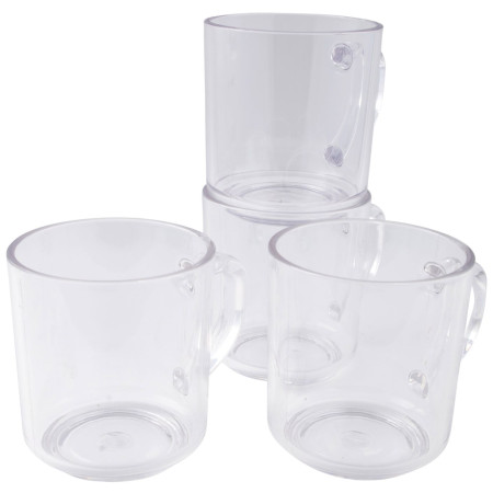 Tassen-Set Bo-Camp Mug 330 ml 4 Stk weiß