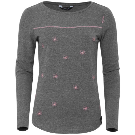 Damen-T-Shirt Chillaz Cresciano Flower grau/rosa AnthidMelange