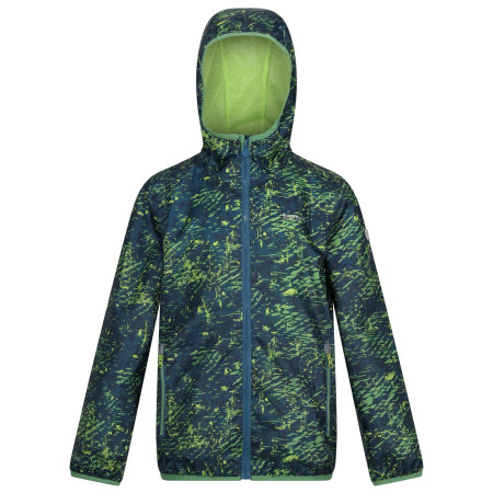 Kinderjacke Regatta Printed Lever blau/grün Moroccan Blue Scratch Print
