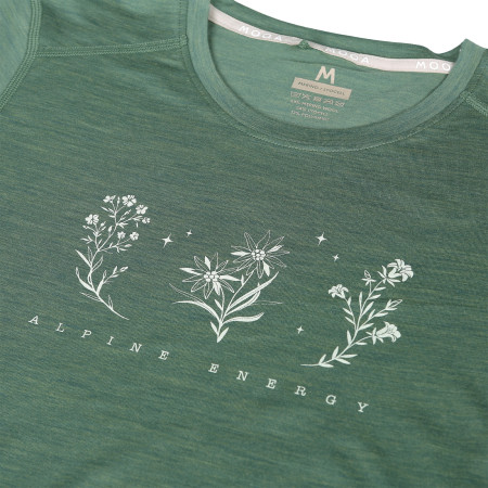 Damen-T-Shirt MOOA Merino Lyolite Bloom 150 Short