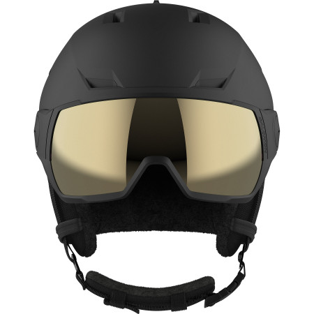 Skihelm Salomon Pioneer Lt Visor Sigma schwarz black