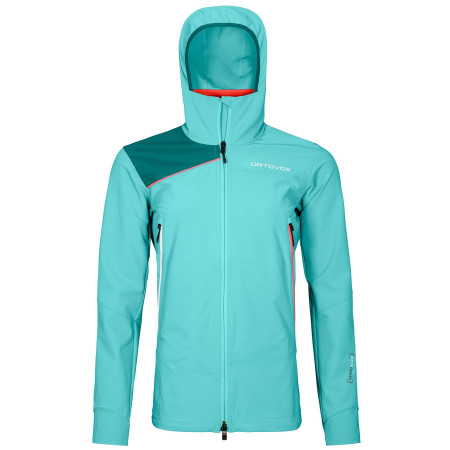 Damenjacke Ortovox W's Pala Hooded Jacket hellblau Ice Waterfall