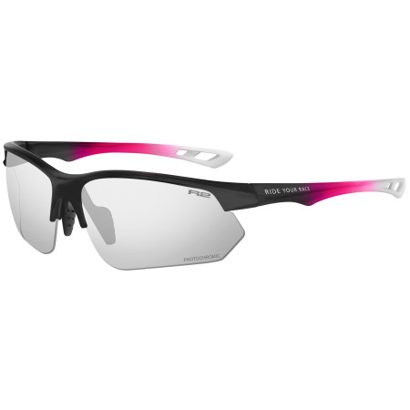 Sportbrille R2 Drop v2 schwarz/silber matný -černý